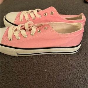 Pink Canvas Sneakers New